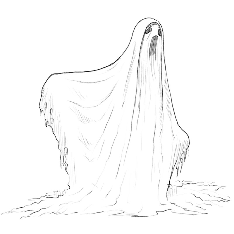 How To Draw A Ghost Drawingforall