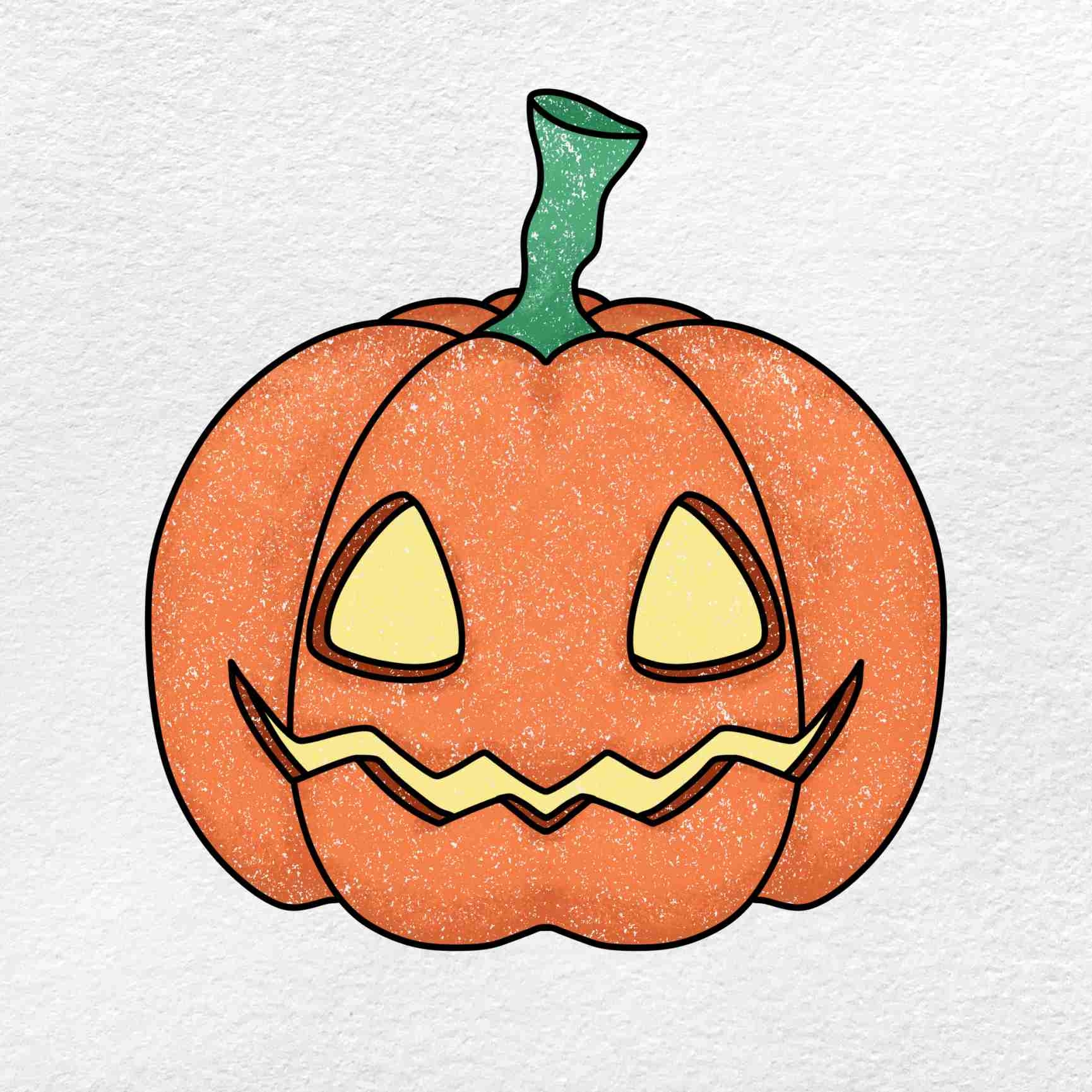 How To Draw A Halloween Pumpkin HelloArtsy