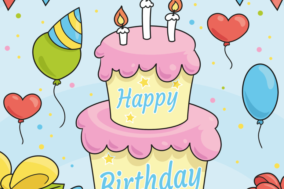 How To Draw A Happy Birthday Card Really Easy Drawing Tutorial
