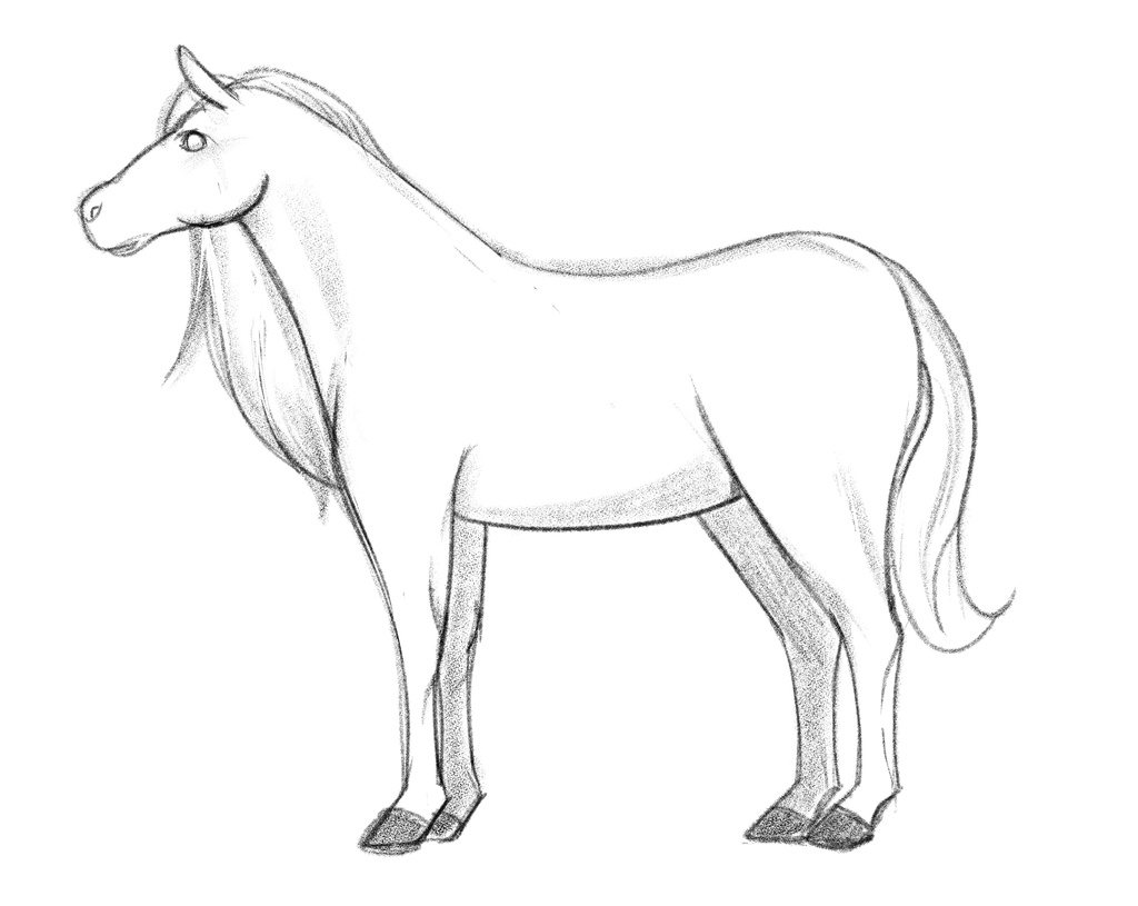 How To Draw A Horse Easy In 10 Steps Video Images 