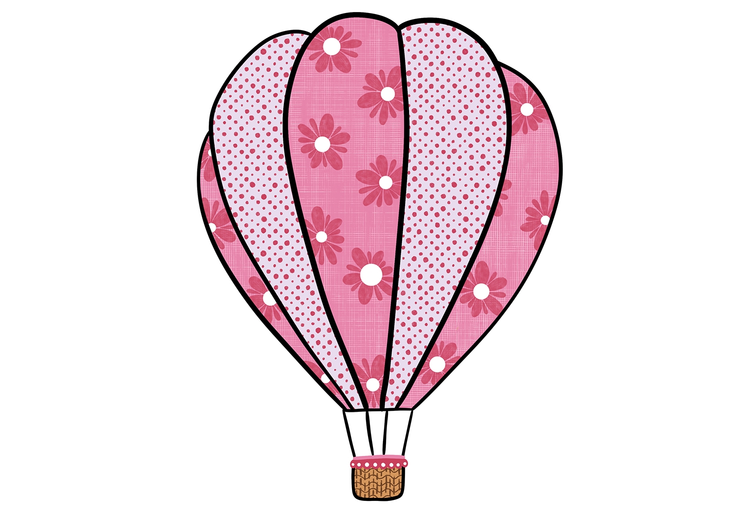 How To Draw A Hot Air Balloon Design School