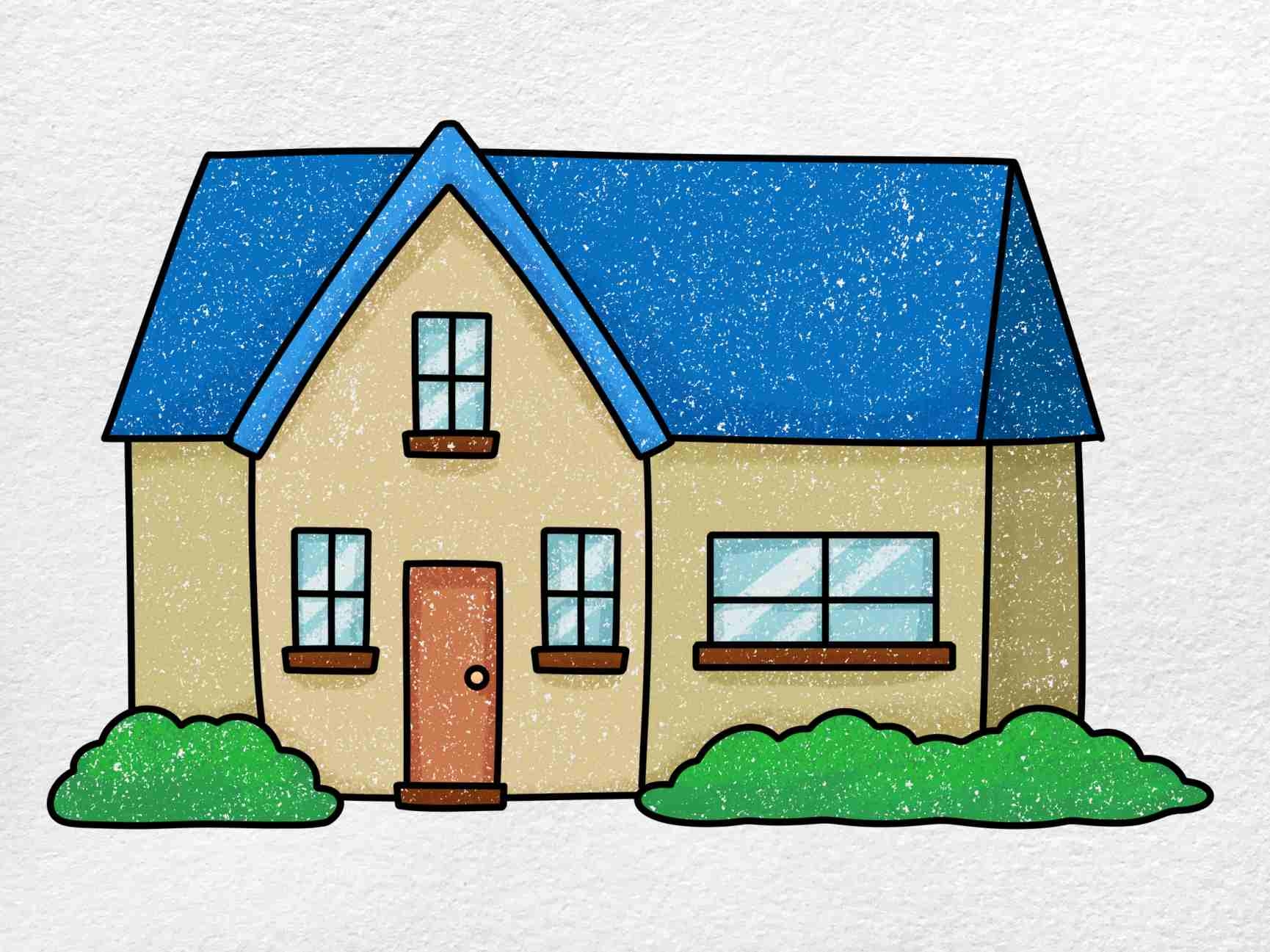 How To Draw A House HelloArtsy