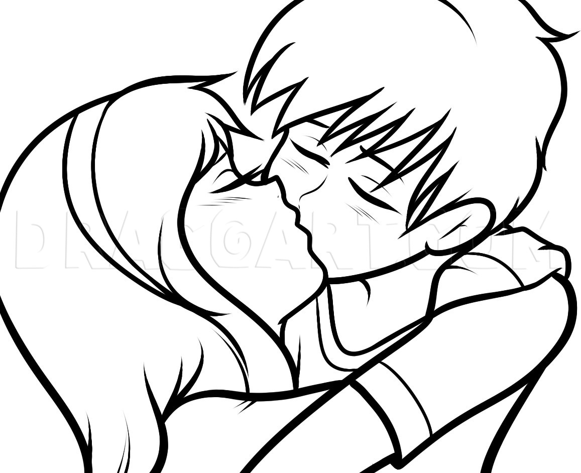 How To Draw A Kiss For Kids Drawing Step By Step By Dawn DragoArt