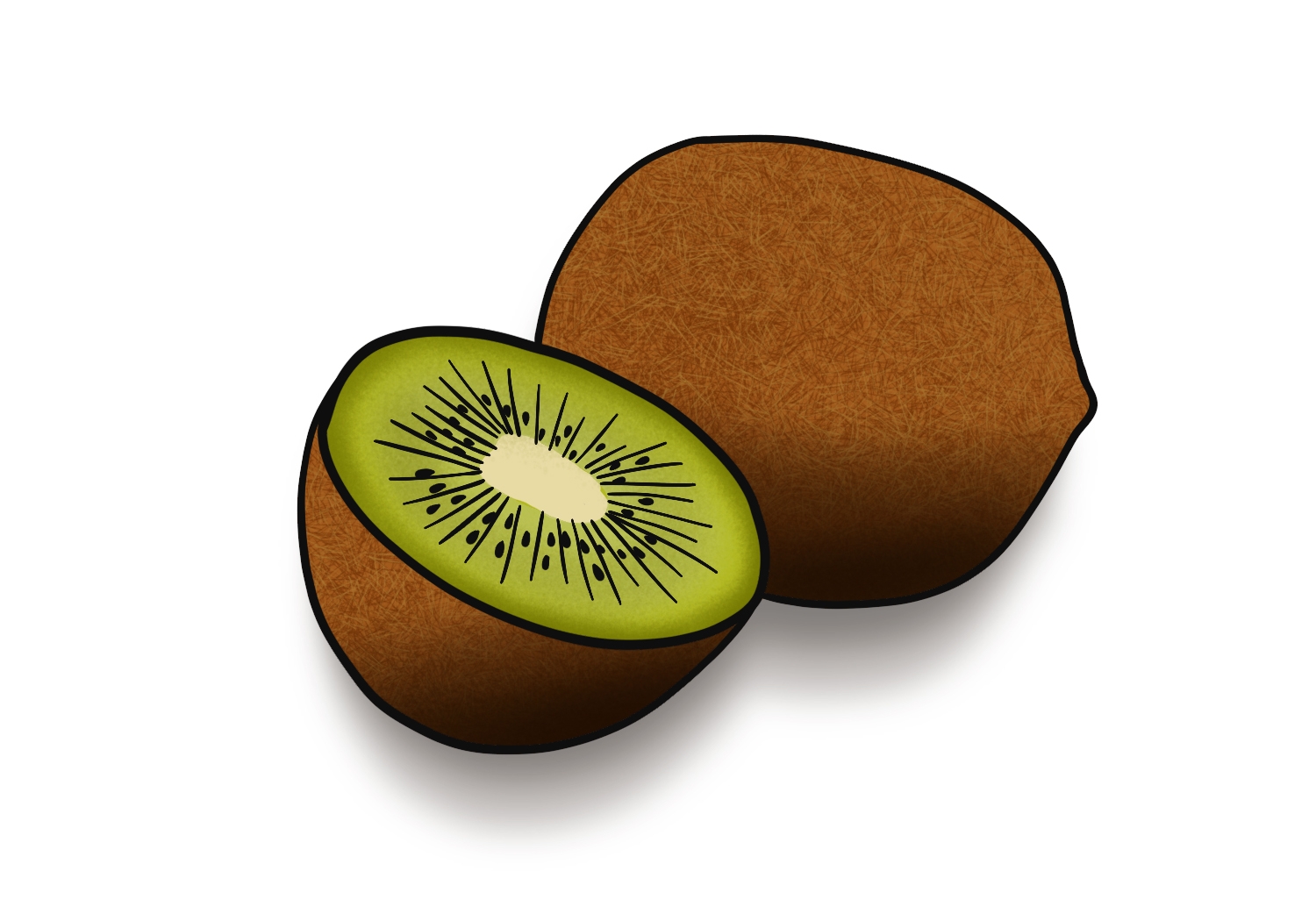 How To Draw A Kiwi Fruit Design School