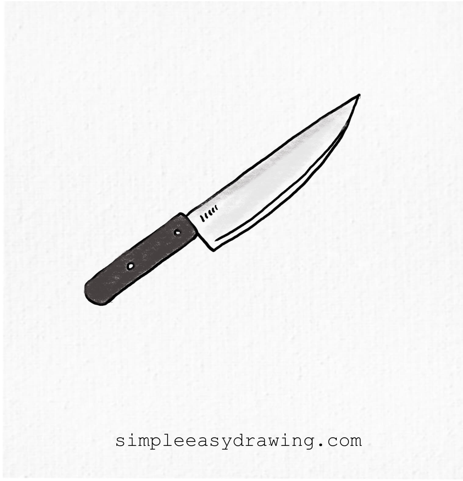 How To Draw A Knife Easy Step by Step Guide For Beginners