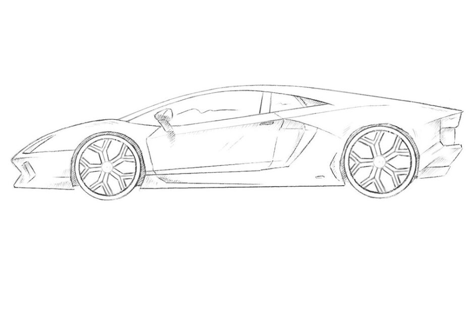 How To Draw A Lamborghini