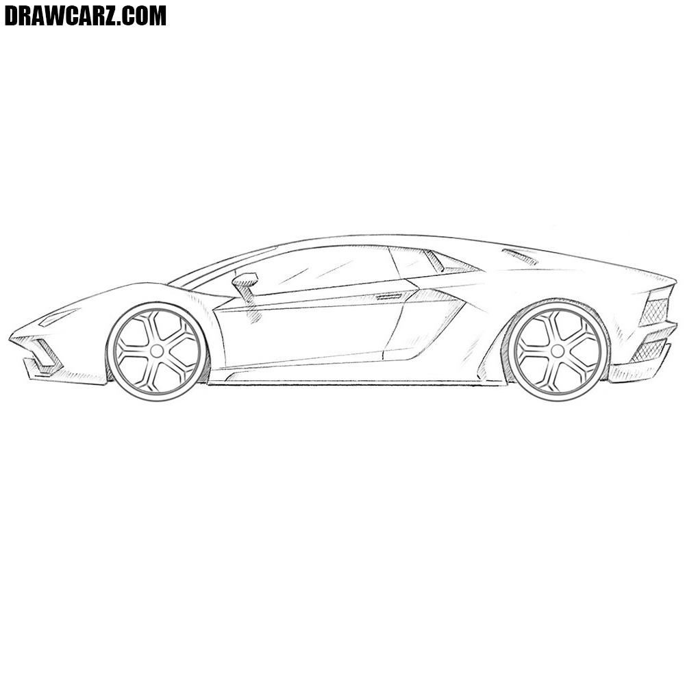 How To Draw A Lamborghini Aventador