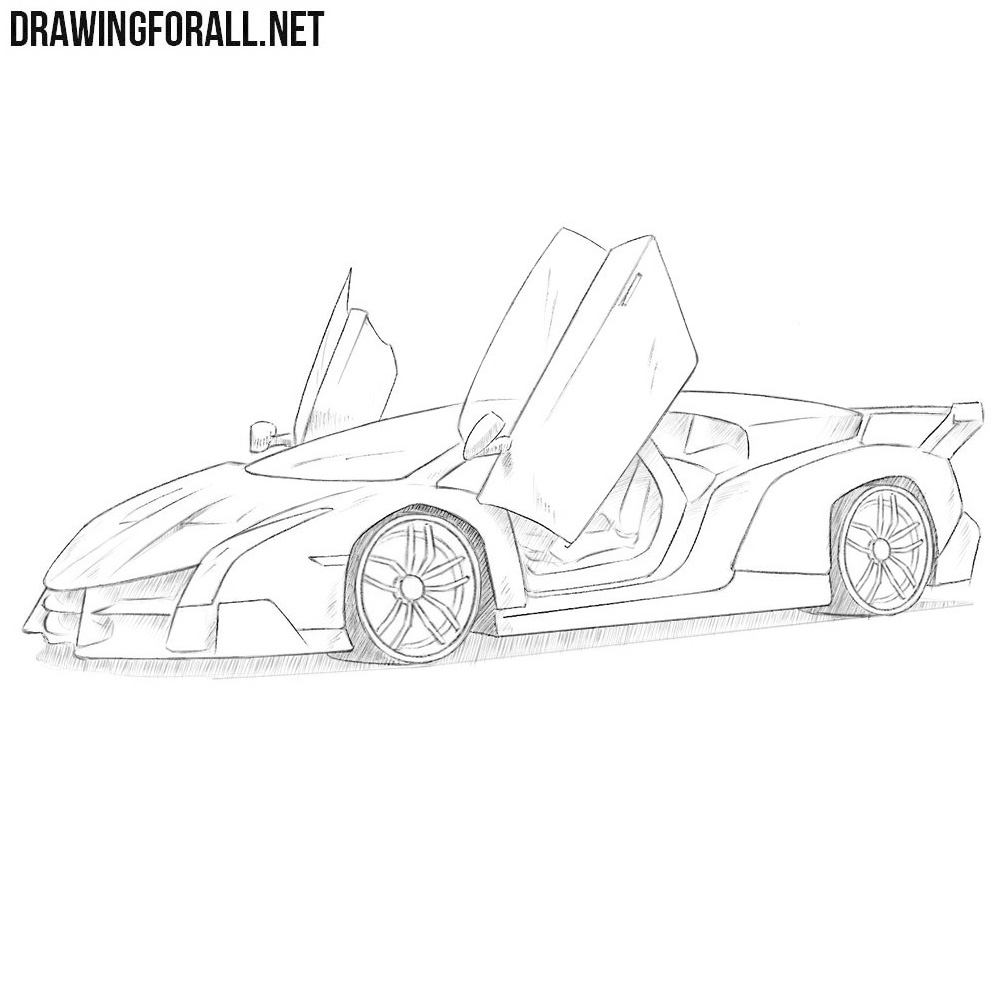 How To Draw A Lamborghini Veneno