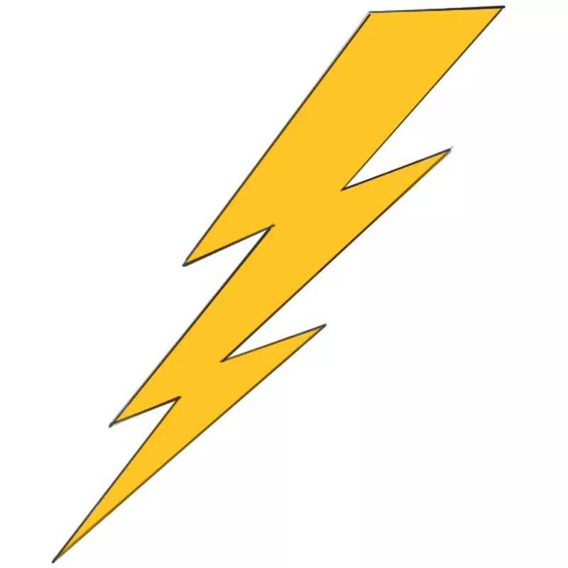 How To Draw A Lightning Bolt Easy Drawing Art