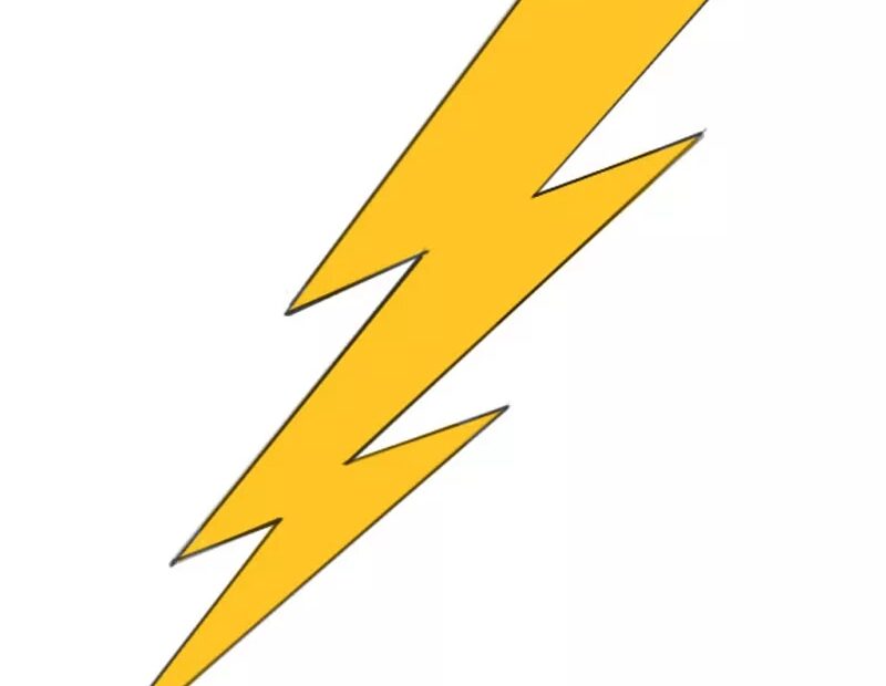How To Draw A Lightning Bolt Easy Drawing Art