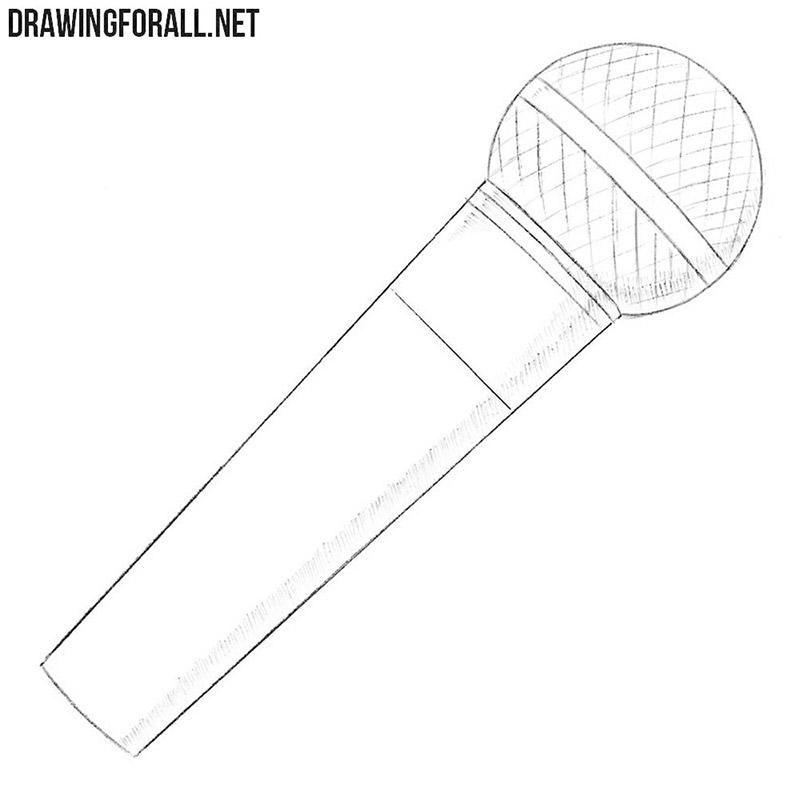 How To Draw A Microphone