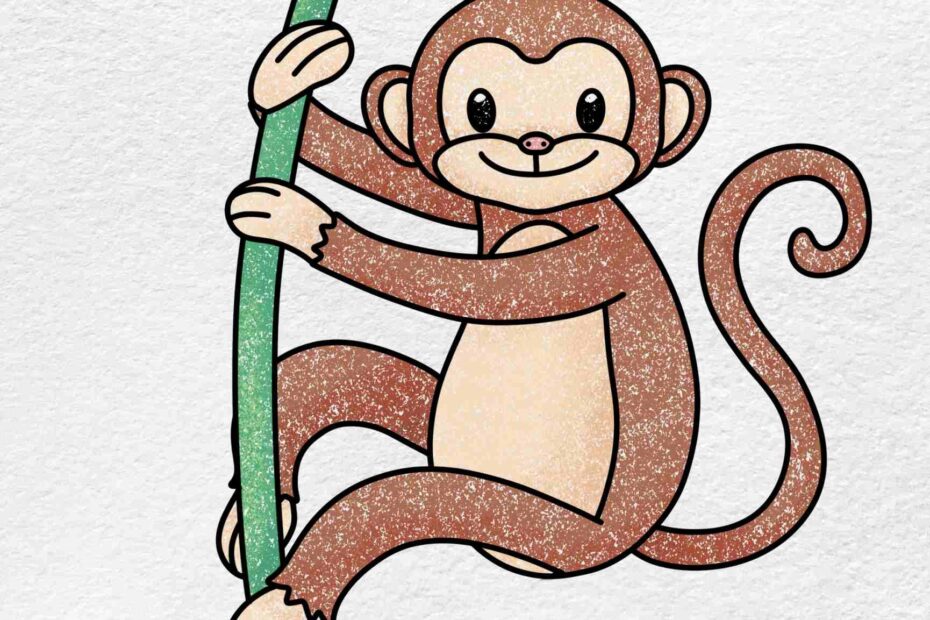 How To Draw A Monkey easy HelloArtsy