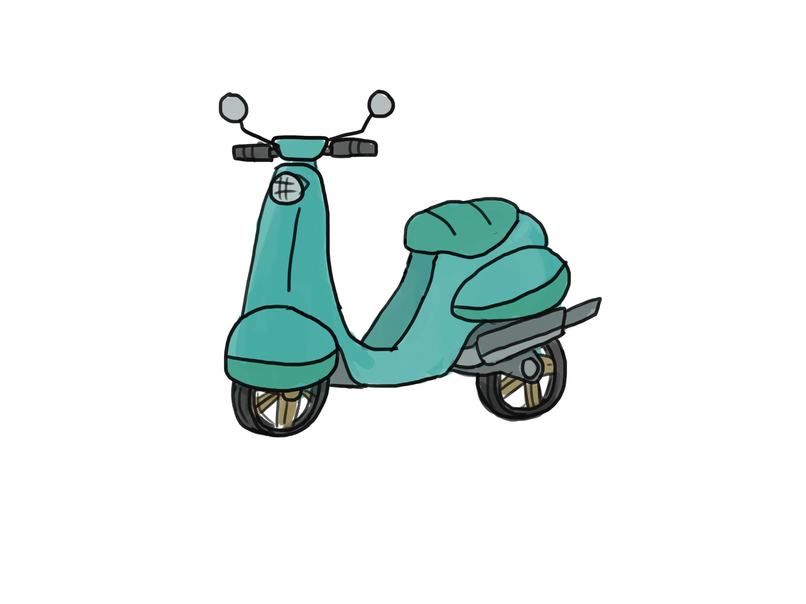 How To Draw A Motorcycle with Pictures 