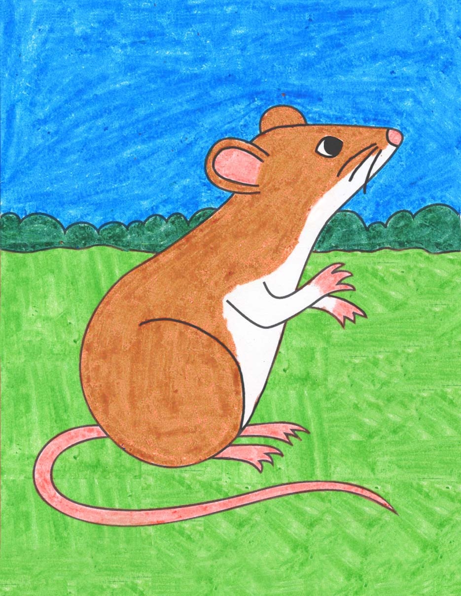 cute mouse drawing