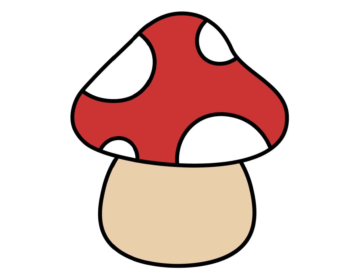 mushroom drawing