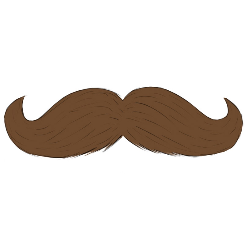 How To Draw A Mustache Easy Drawing Art