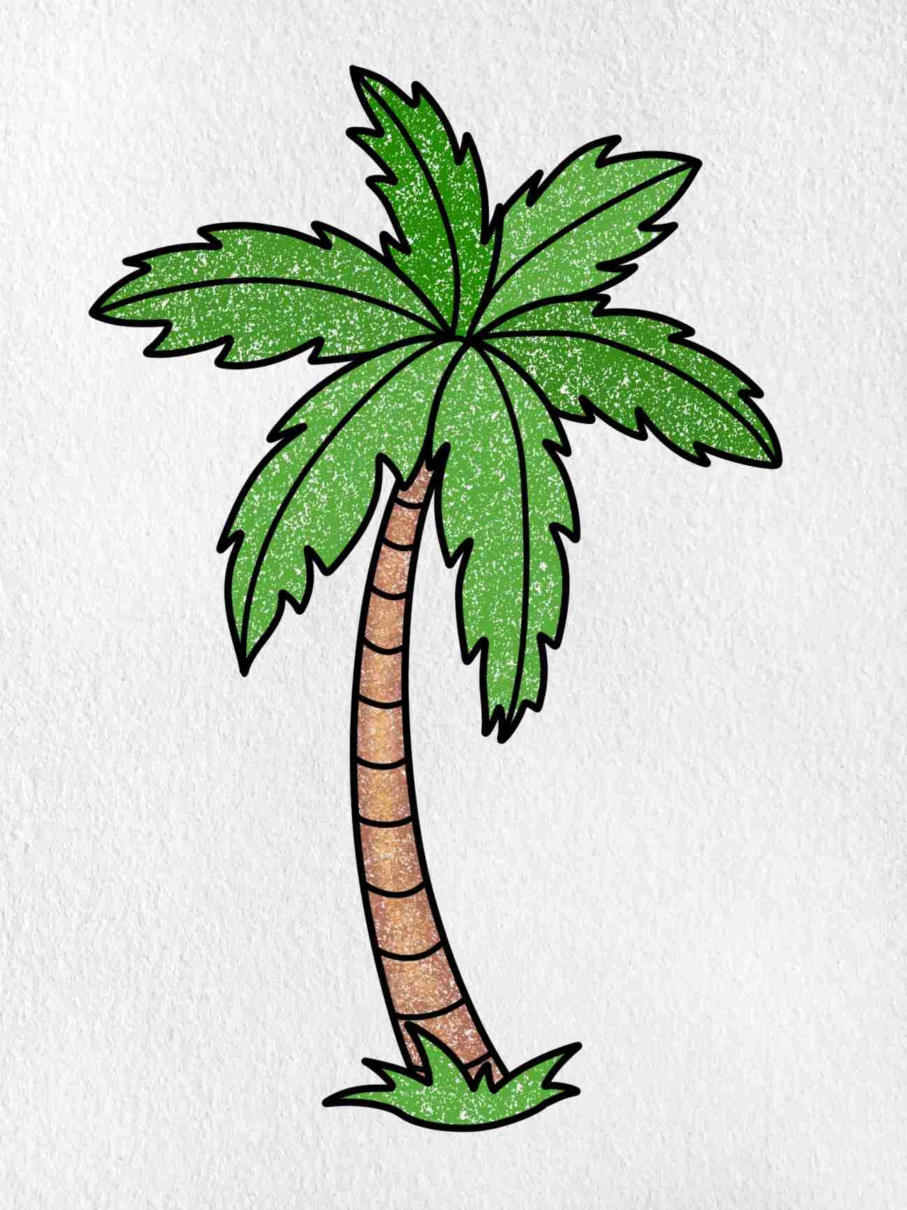 How To Draw A Palm Tree HelloArtsy