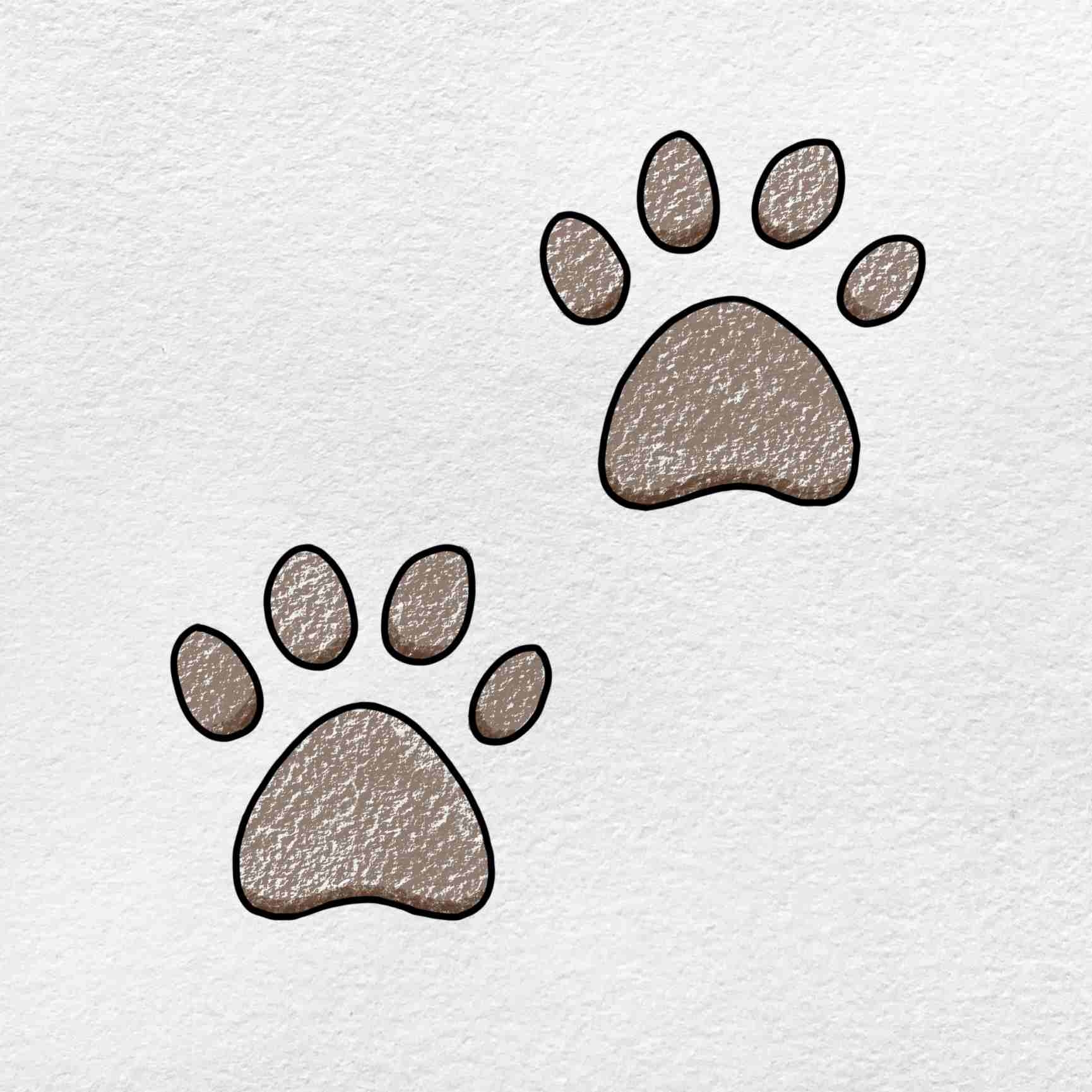 How To Draw A Paw Print HelloArtsy
