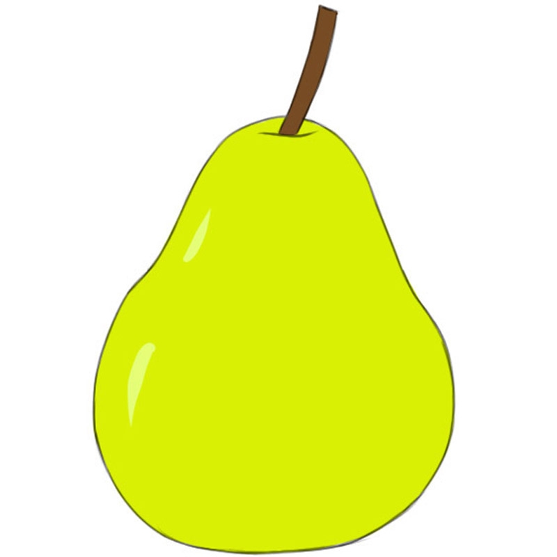How To Draw A Pear Easy Drawing Art