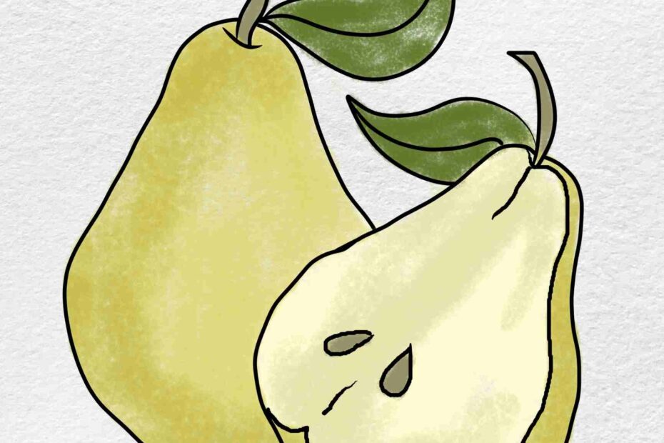 How To Draw A Pear HelloArtsy
