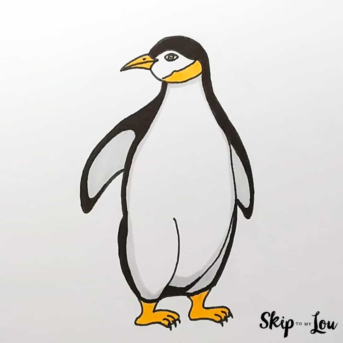 How To Draw A Penguin Cartoon And Realistic Guides Skip To My Lou