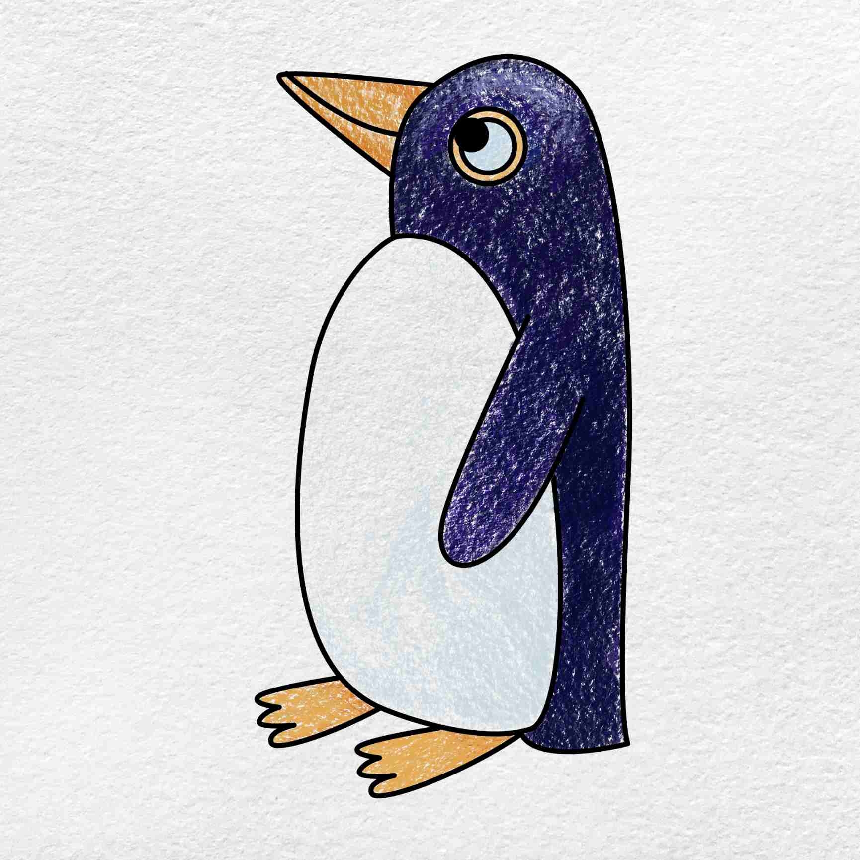 how to draw a penguin