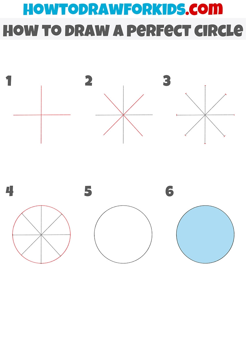How To Draw A Perfect Circle Easy Drawing Tutorial For Kids