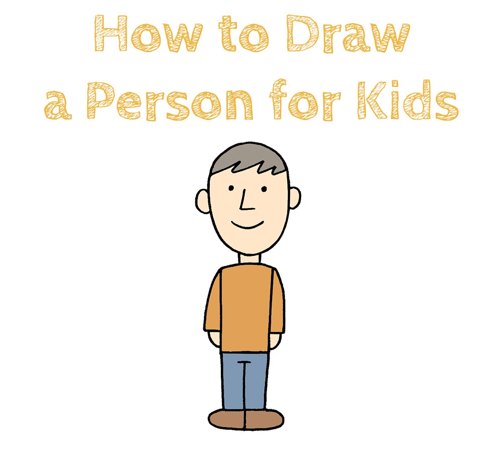 How To Draw A Person For Kids How To Draw Easy
