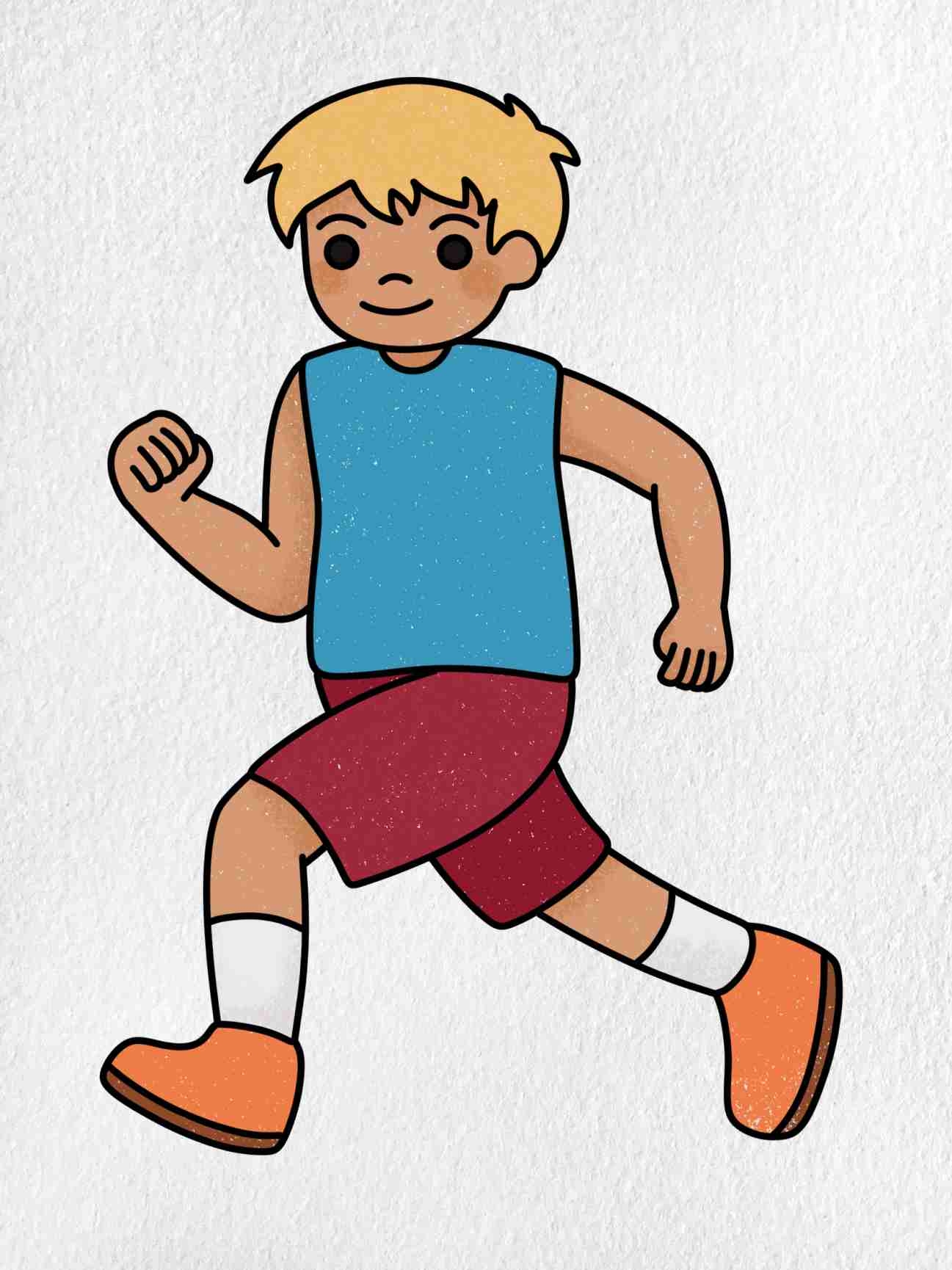 How To Draw A Person Running HelloArtsy