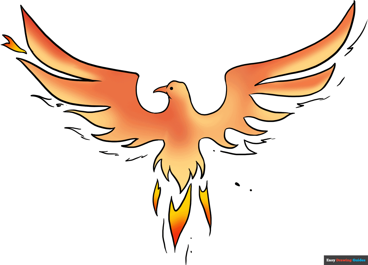 How To Draw A Phoenix Really Easy Drawing Tutorial