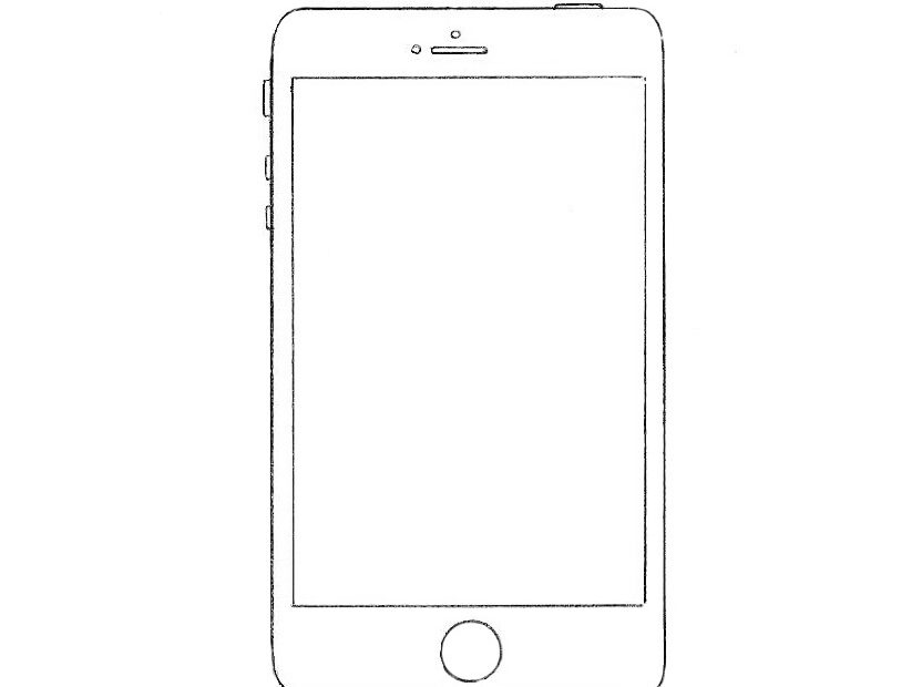 How To Draw A Phone For Beginners