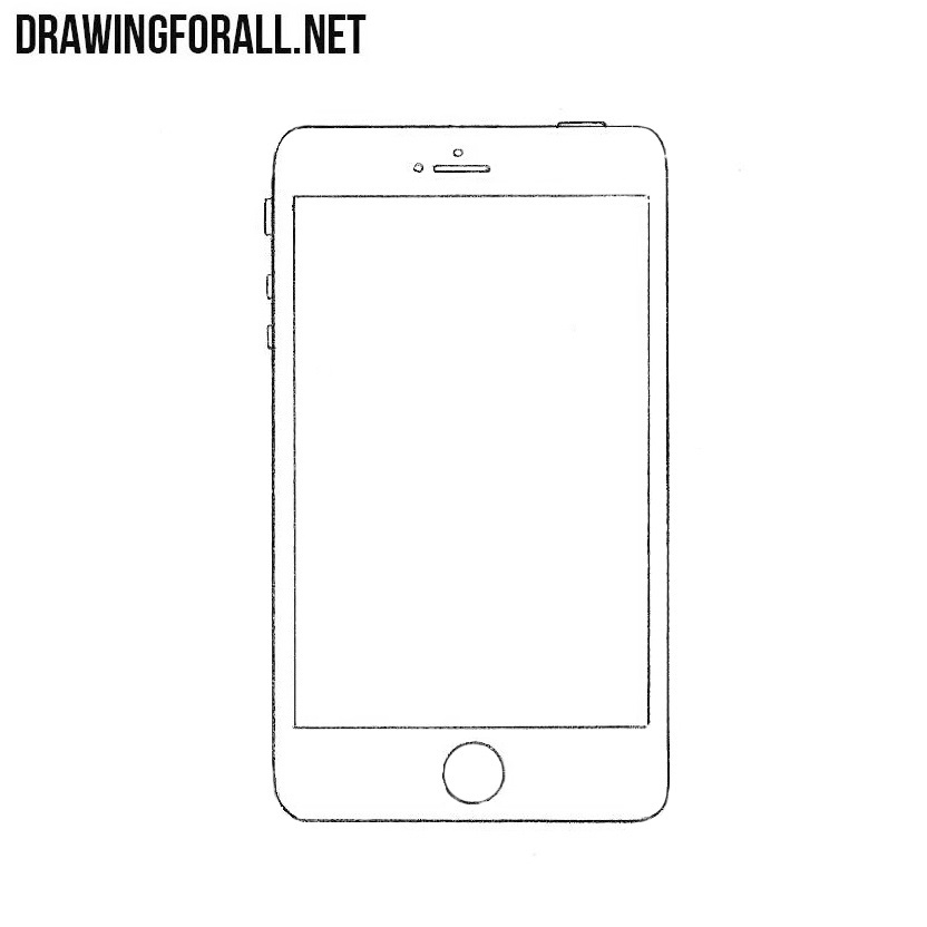 How To Draw A Phone For Beginners