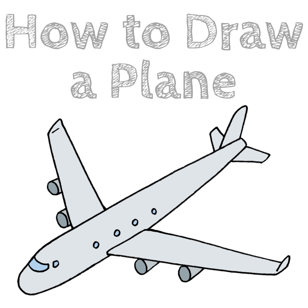 How To Draw A Plane How To Draw Easy