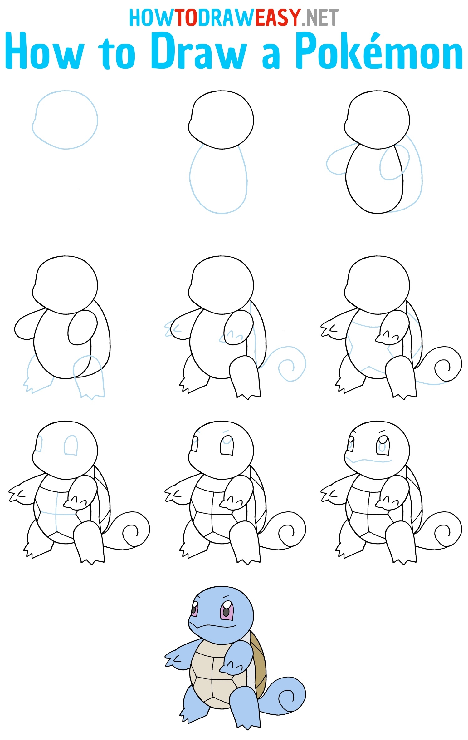 How To Draw A Pok mon How To Draw Easy