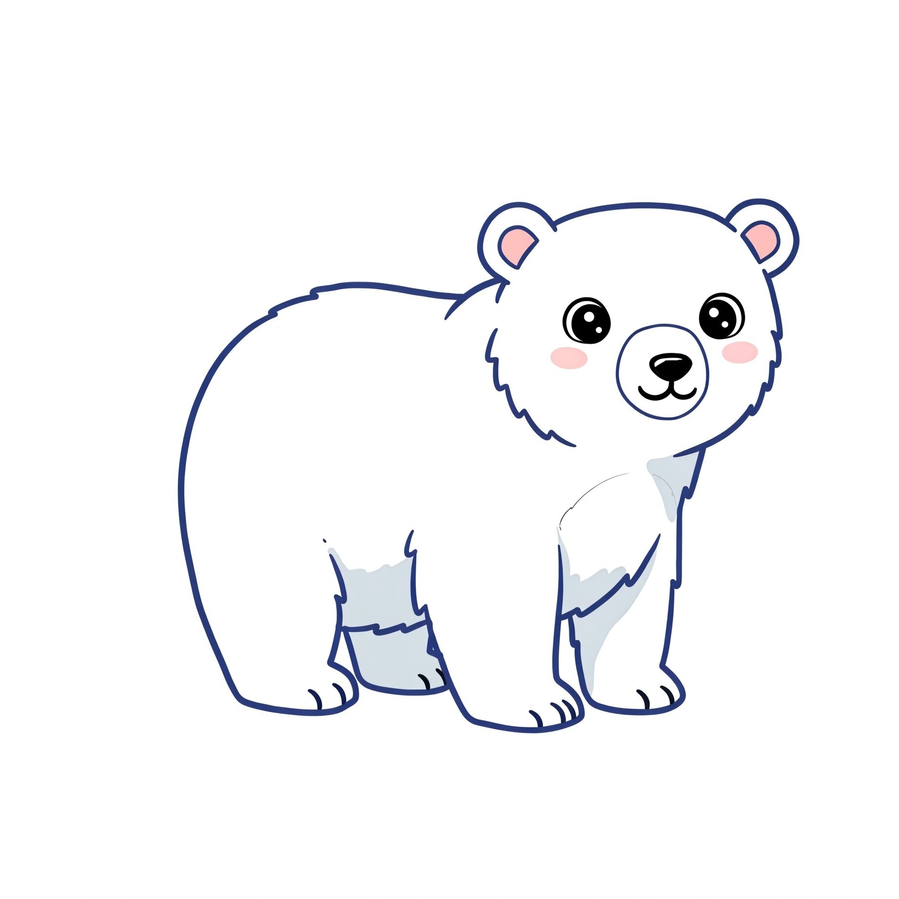 How To Draw A Polar Bear Easy Step by Step Guide For Kids 