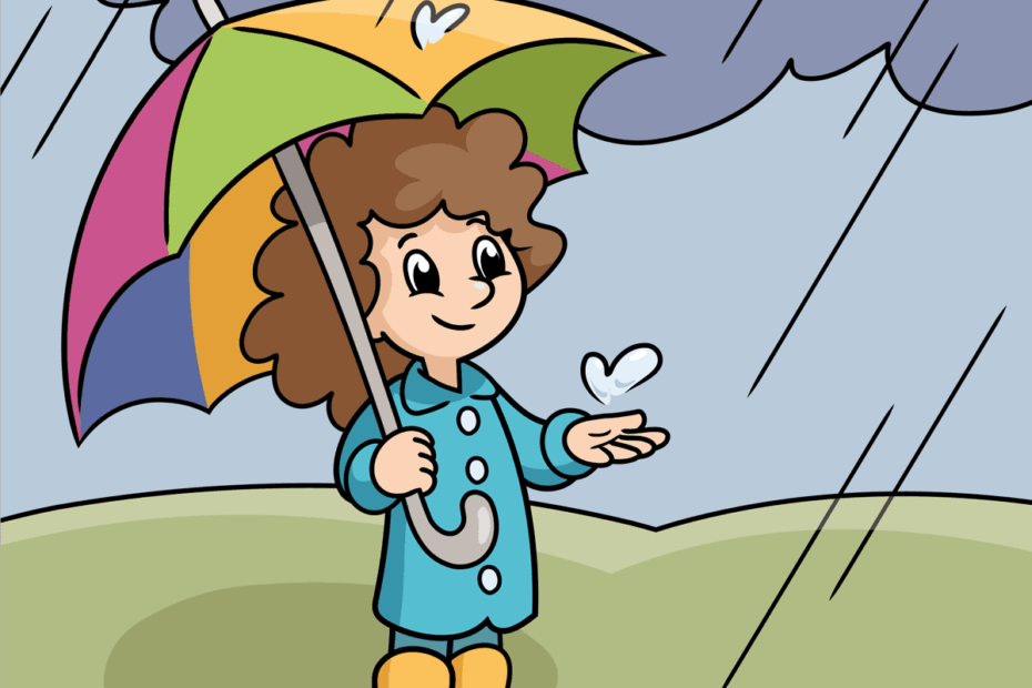 How To Draw A Rainy Day Really Easy Drawing Tutorial
