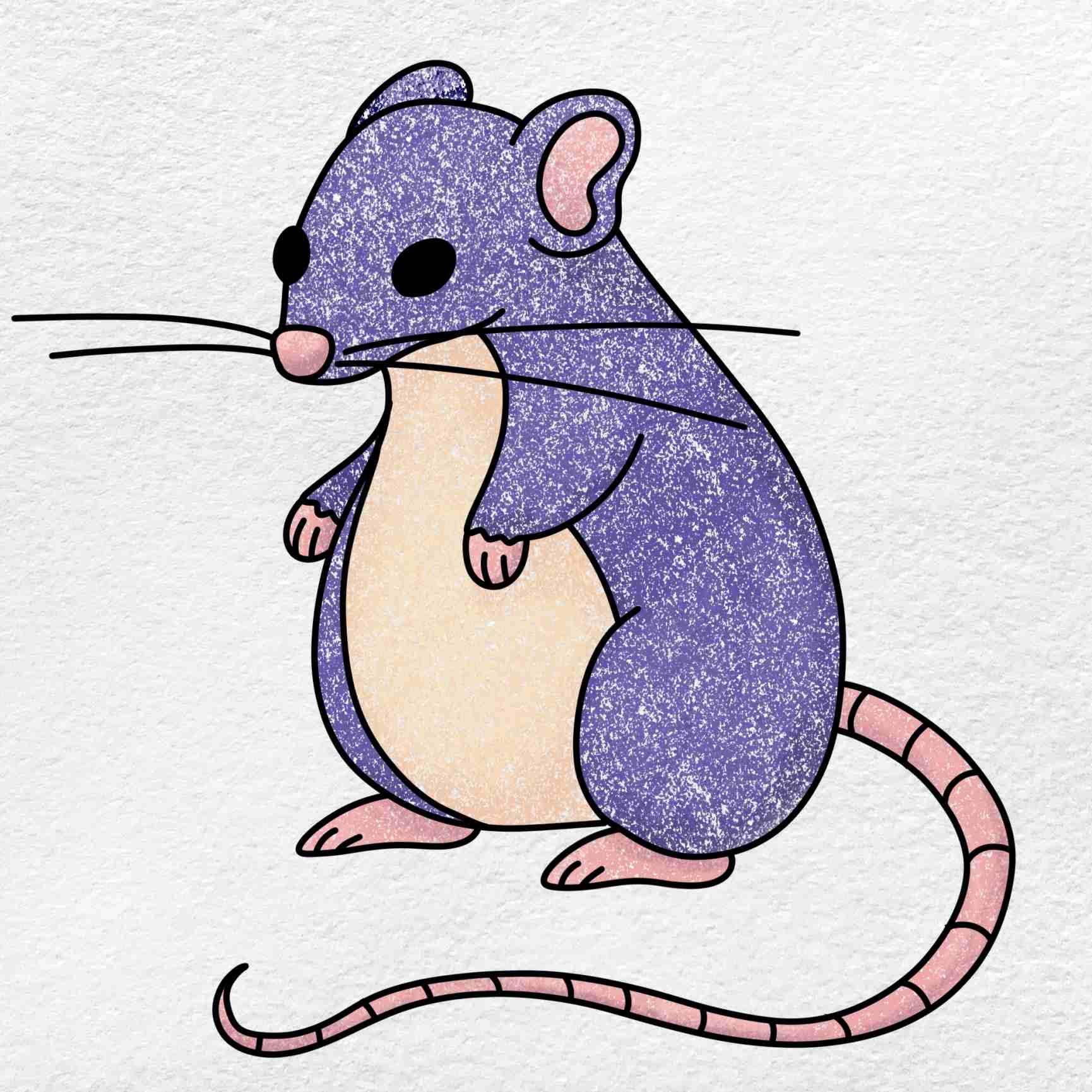 rat drawing easy
