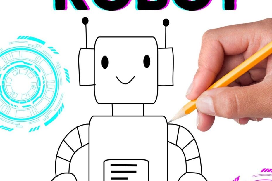 How To Draw A Robot Easy Version Crafty Morning