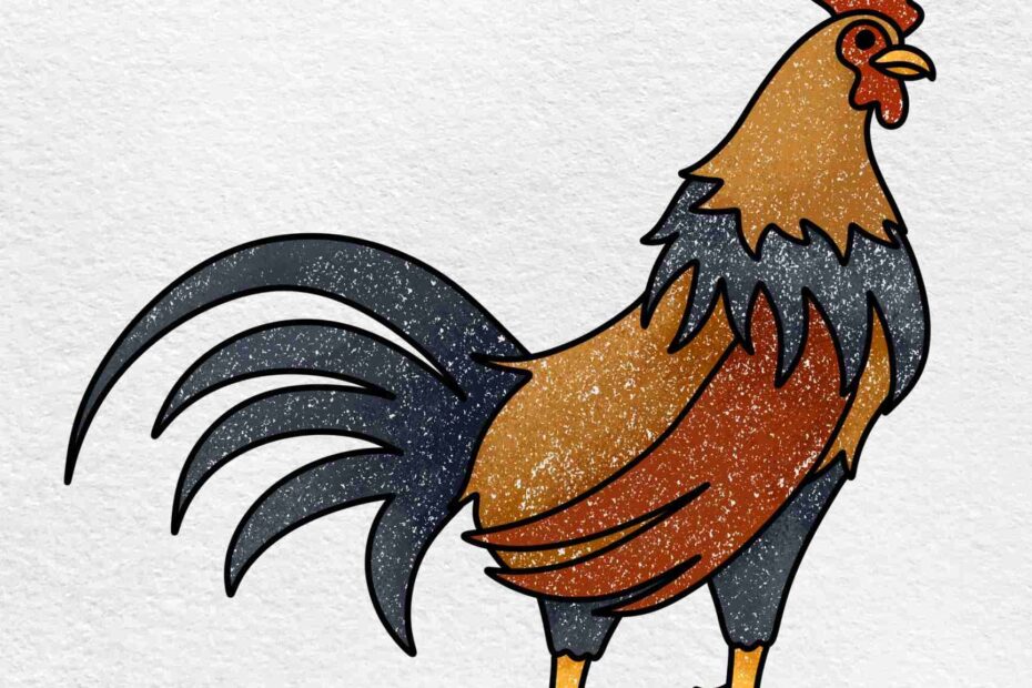 How To Draw A Rooster HelloArtsy
