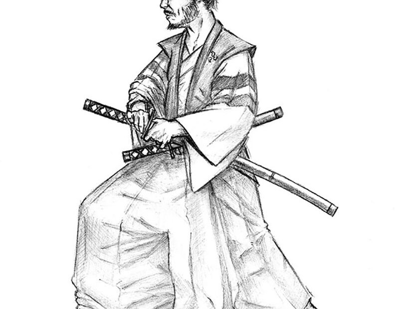 How To Draw A Samurai