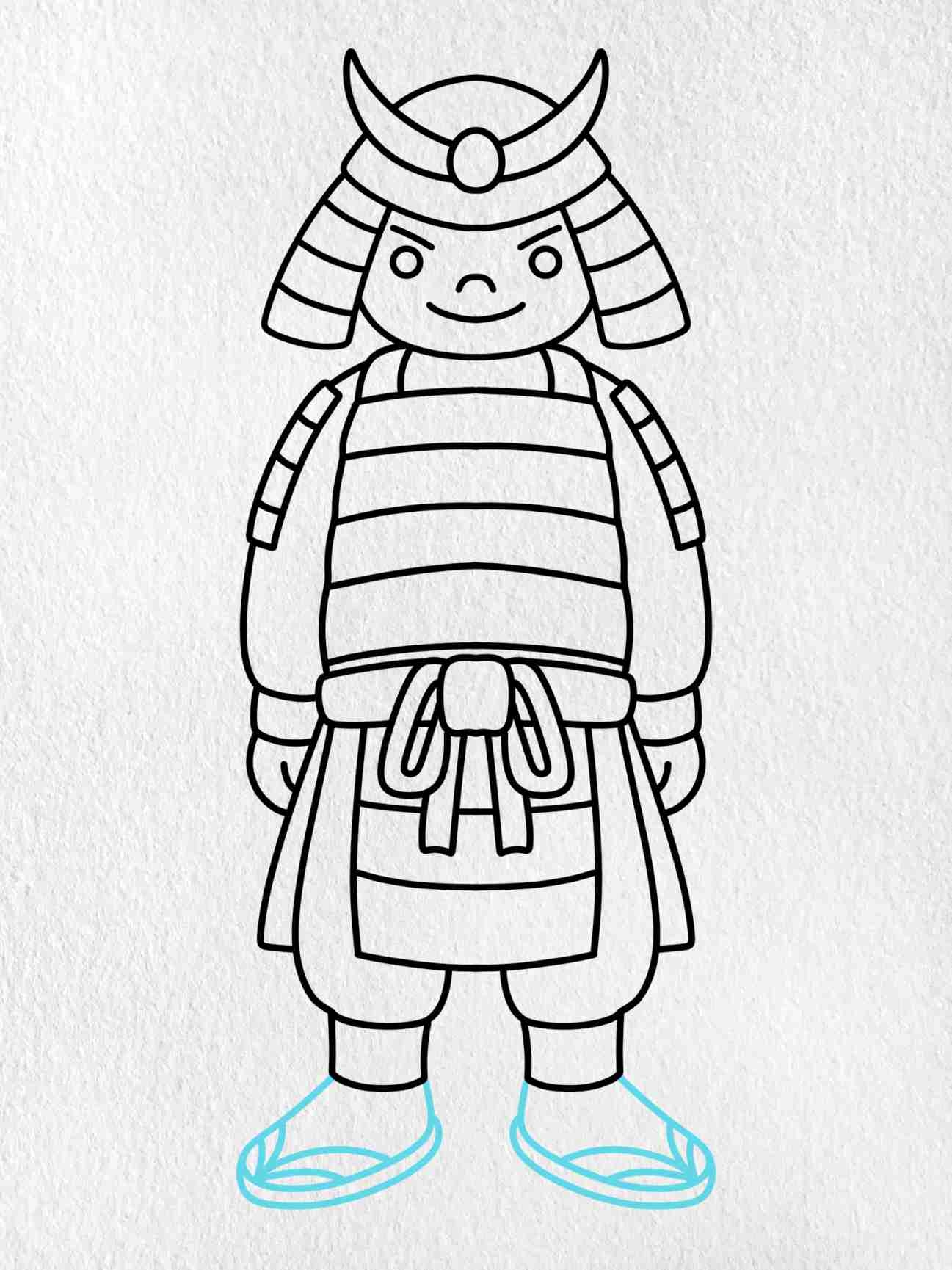 How To Draw A Samurai HelloArtsy