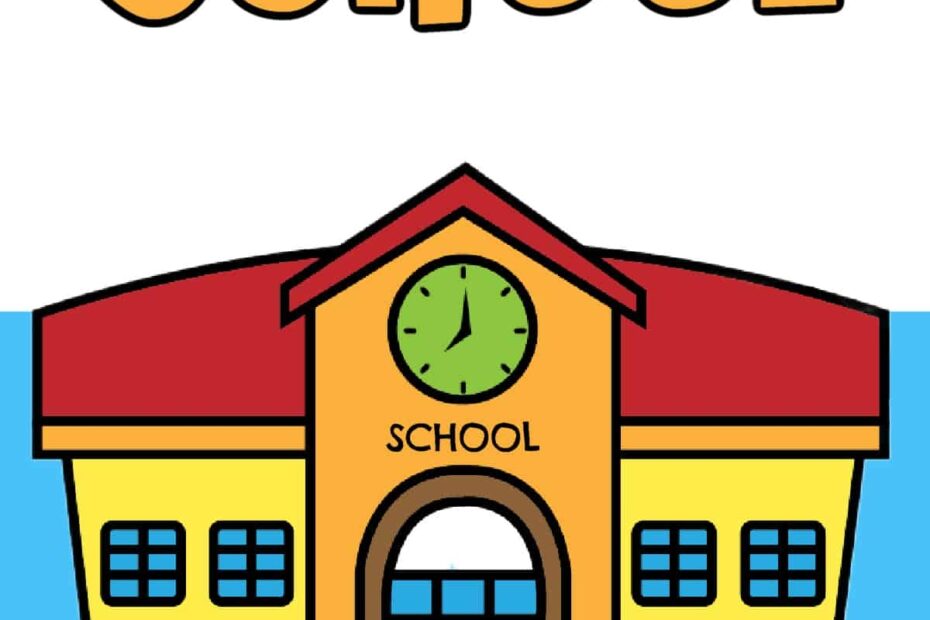 How To Draw A School Easy Step By Step Tutorial Made With HAPPY
