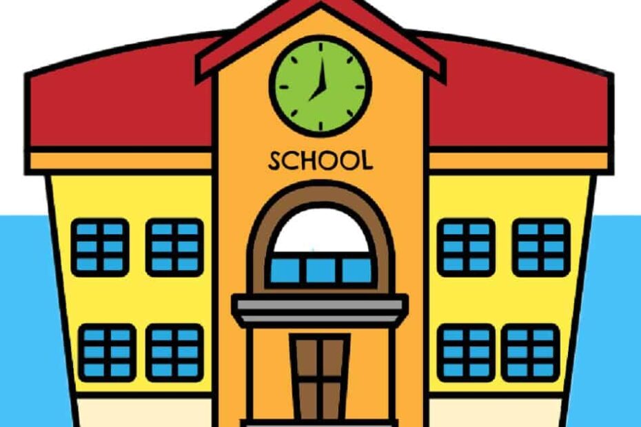 How To Draw A School Easy Step By Step Tutorial Made With HAPPY