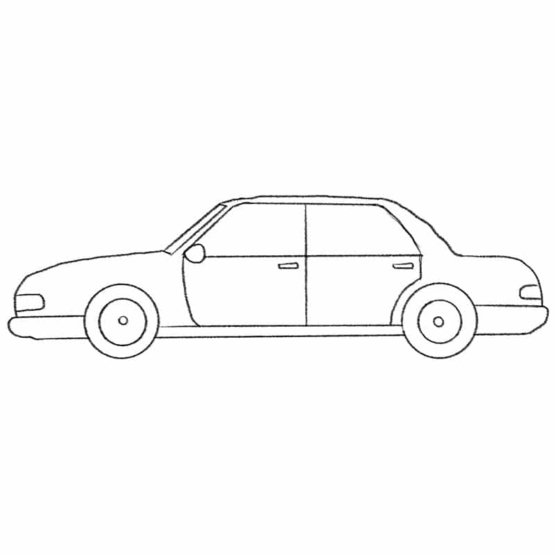 How To Draw A Sedan DrawCarz