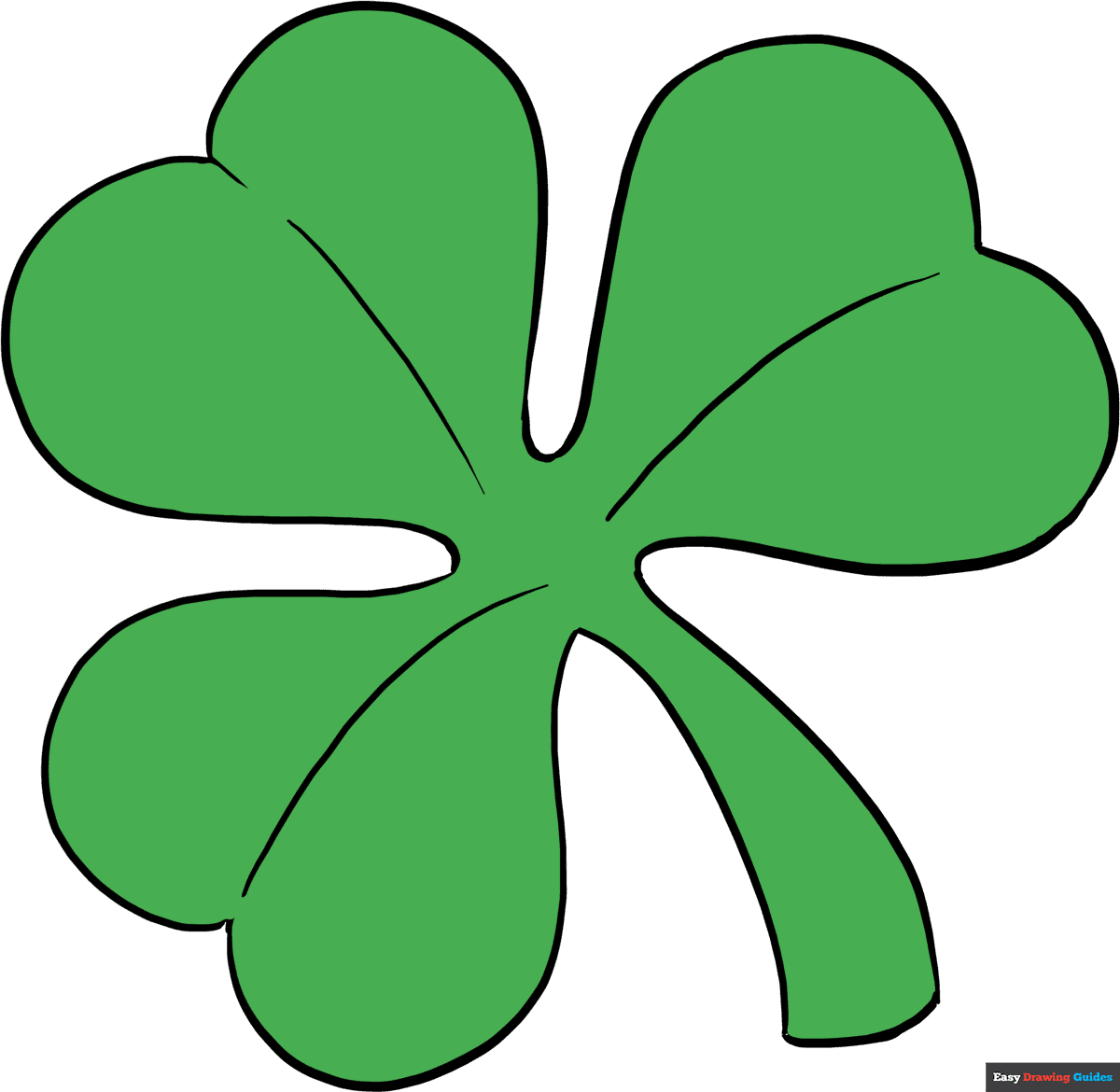 How To Draw A Shamrock Really Easy Drawing Tutorial