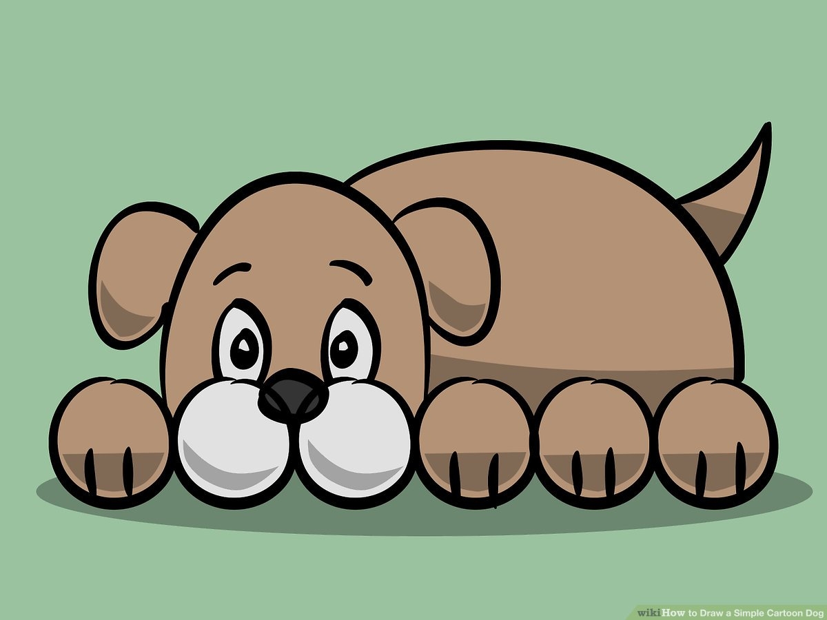 how to draw a dog that is easy