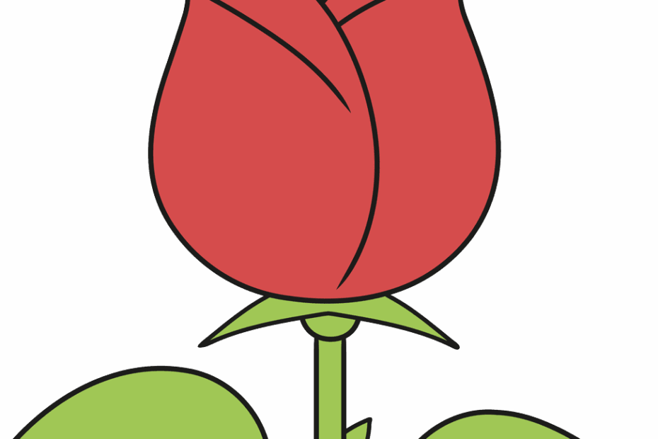 How To Draw A Simple Quick Rose Really Cute Drawing Tutorial