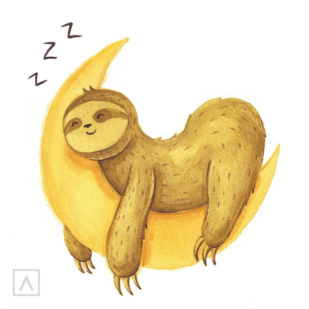 How To Draw A Sloth Arteza