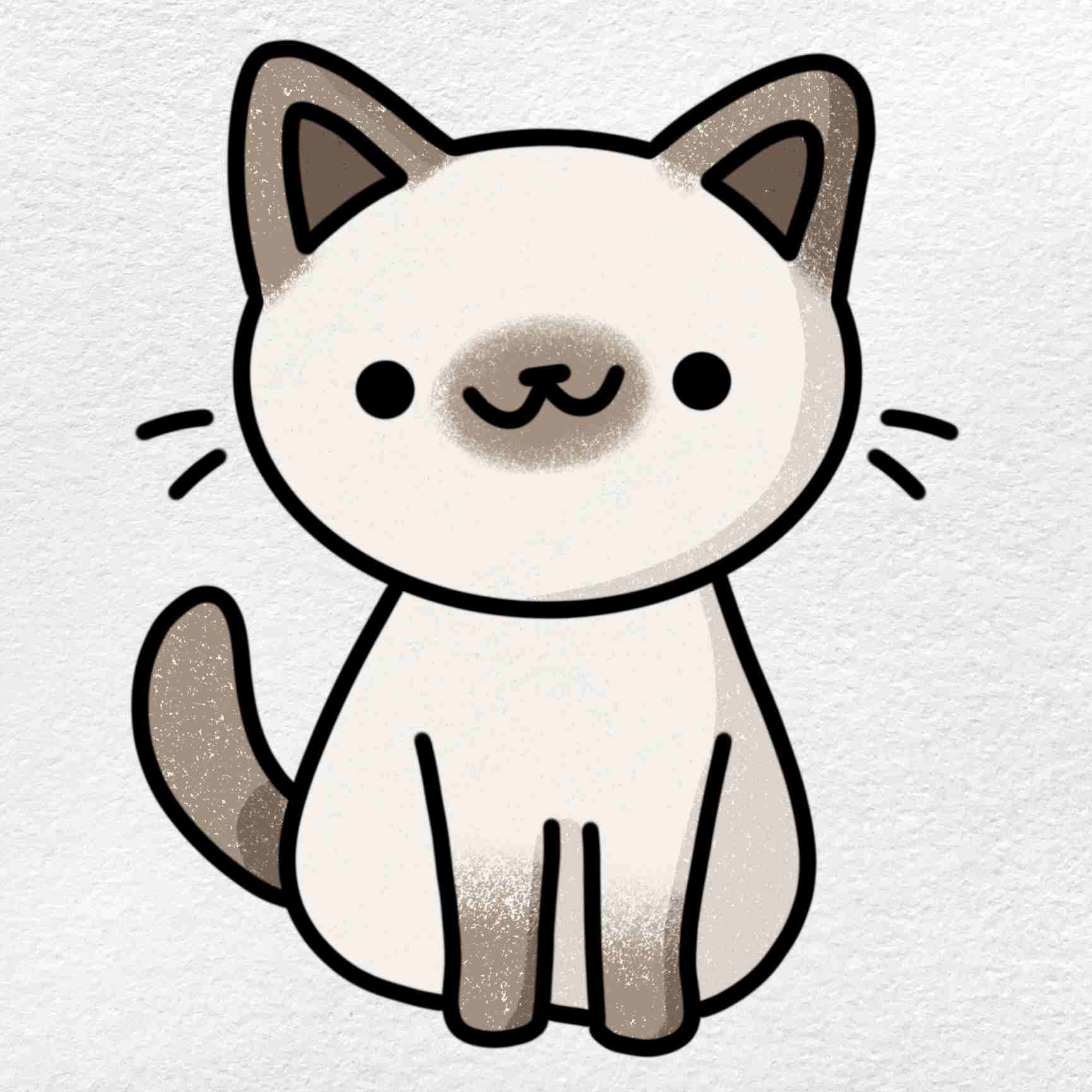 How To Draw A Small Cat HelloArtsy