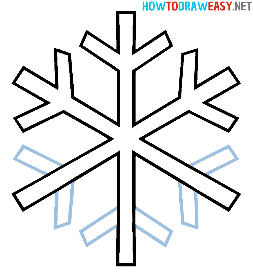 How To Draw A Snowflake How To Draw Easy